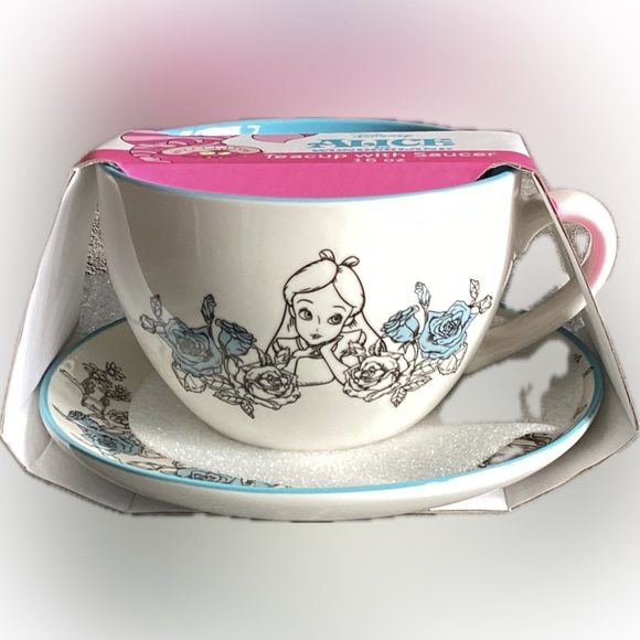 Disney Other - Disney Alice’s Botanical Garden Teacup and Saucer